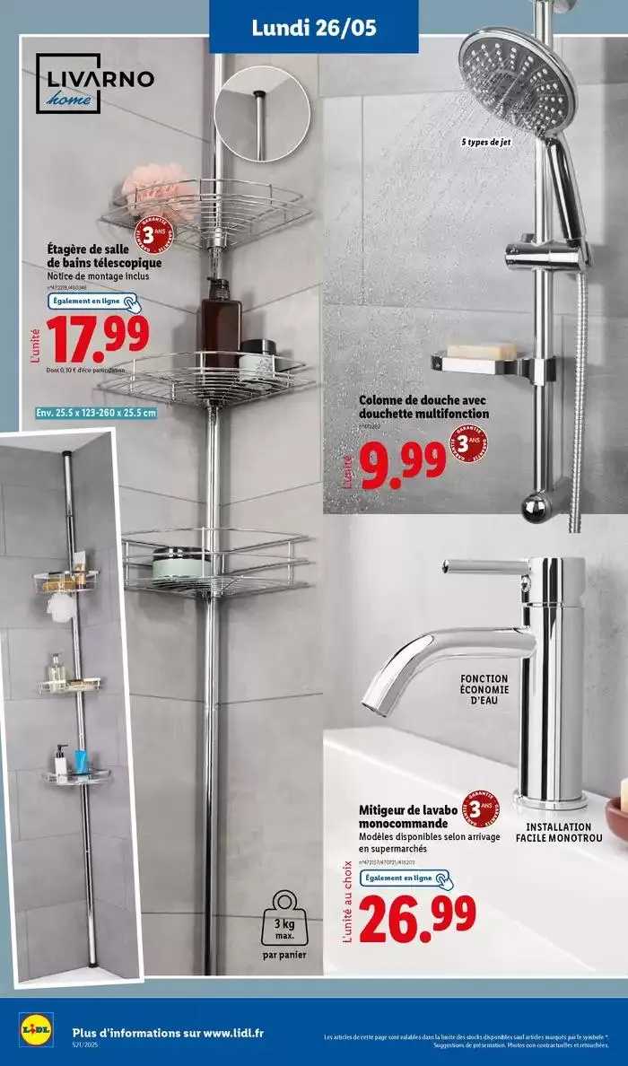 Faites votre plein de courses chez Lidl et profitez de nombreux produits à prix réduits ! du 22 mai au 28 mai 2025 - Catalogue page 68