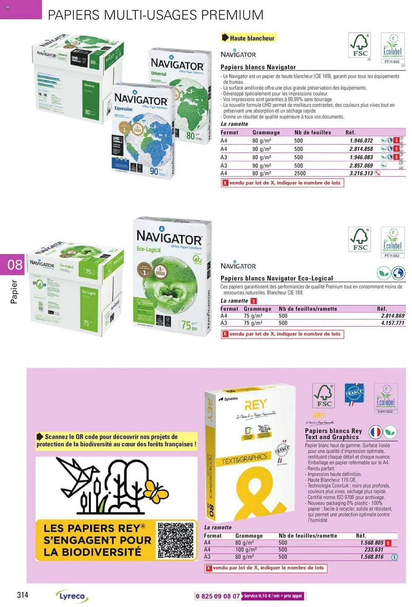Catalogue Lyreco du 15 mai au 31 décembre 2023 - Catalogue page 314