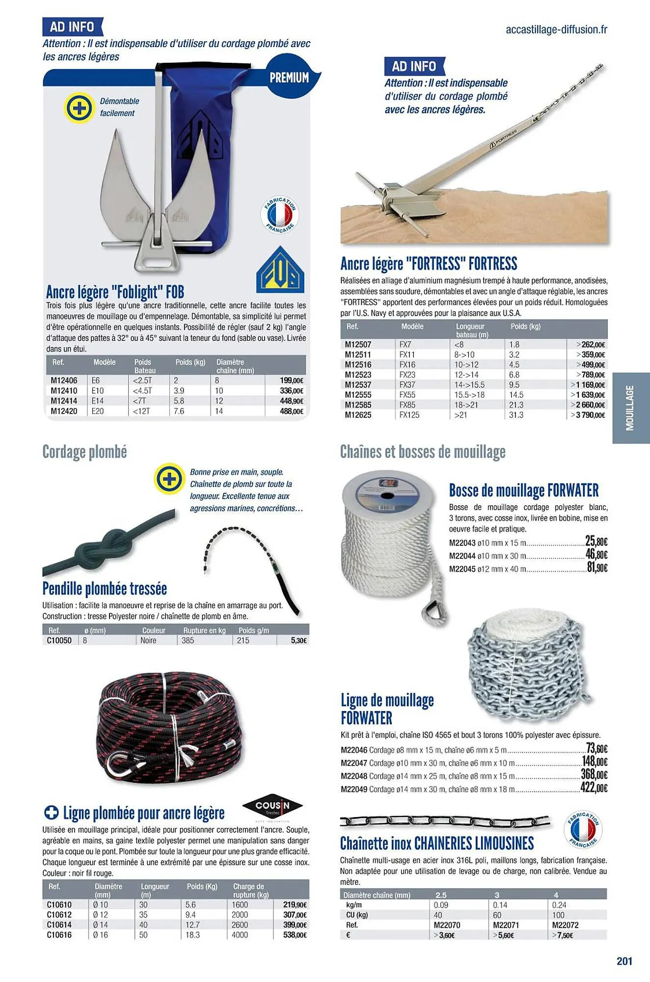 Catalogue Accastillage Diffusion du 1 mars au 31 décembre 2023 - Catalogue page 203