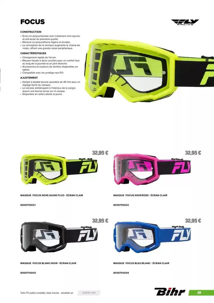 FLY RACING 2025 du 20 novembre au 31 août 2025 - Catalogue page 31