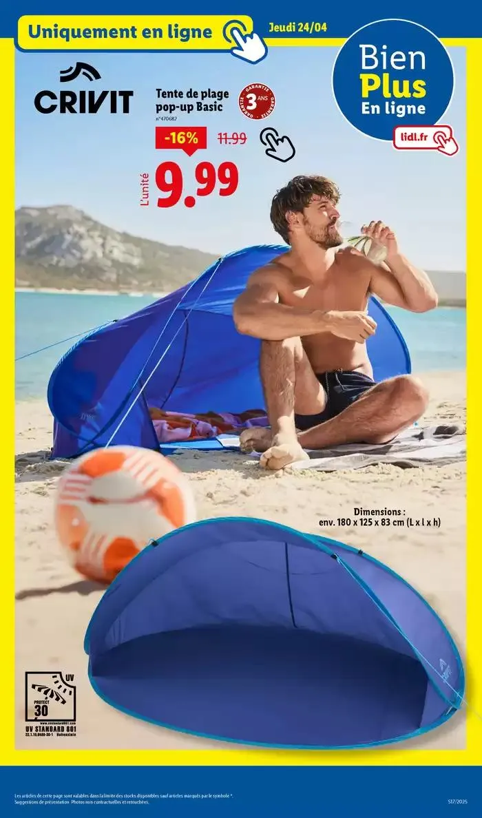 Ne manquez pas les ventes de jardinage et textile ce jeudi chez Lidl du 21 avril au 24 avril 2025 - Catalogue page 41