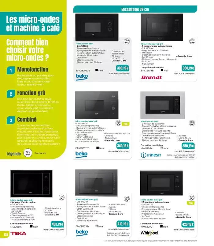 Consultez le menu avant de vous mettre en cuisine. du 7 janvier au 31 décembre 2025 - Catalogue page 126