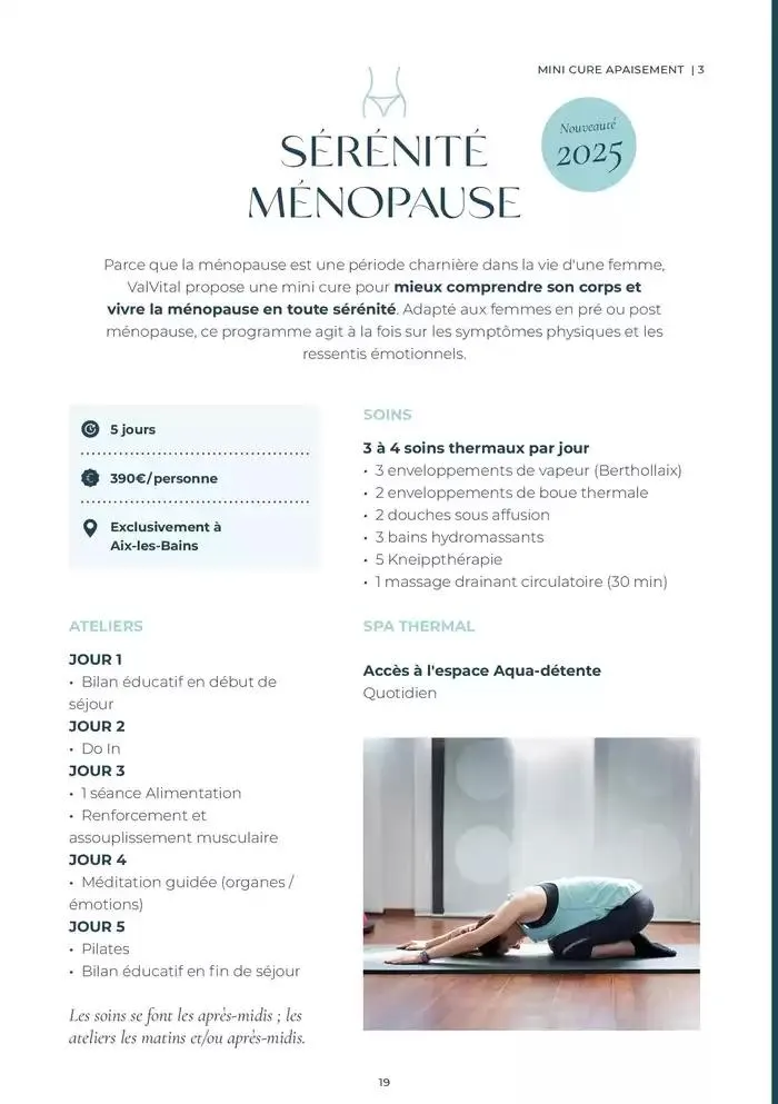  Mini Cures 2025 du 11 février au 31 décembre 2025 - Catalogue page 19