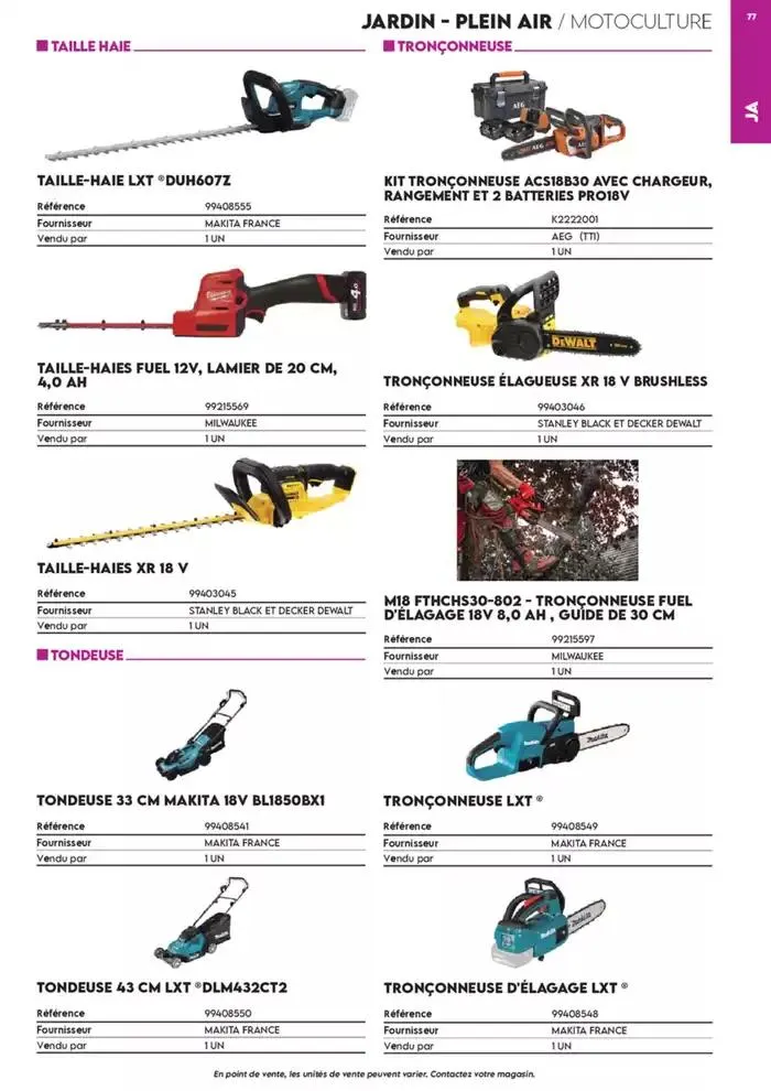 Tout faire +de 15 000 Produits du 17 décembre au 30 juin 2025 - Catalogue page 730