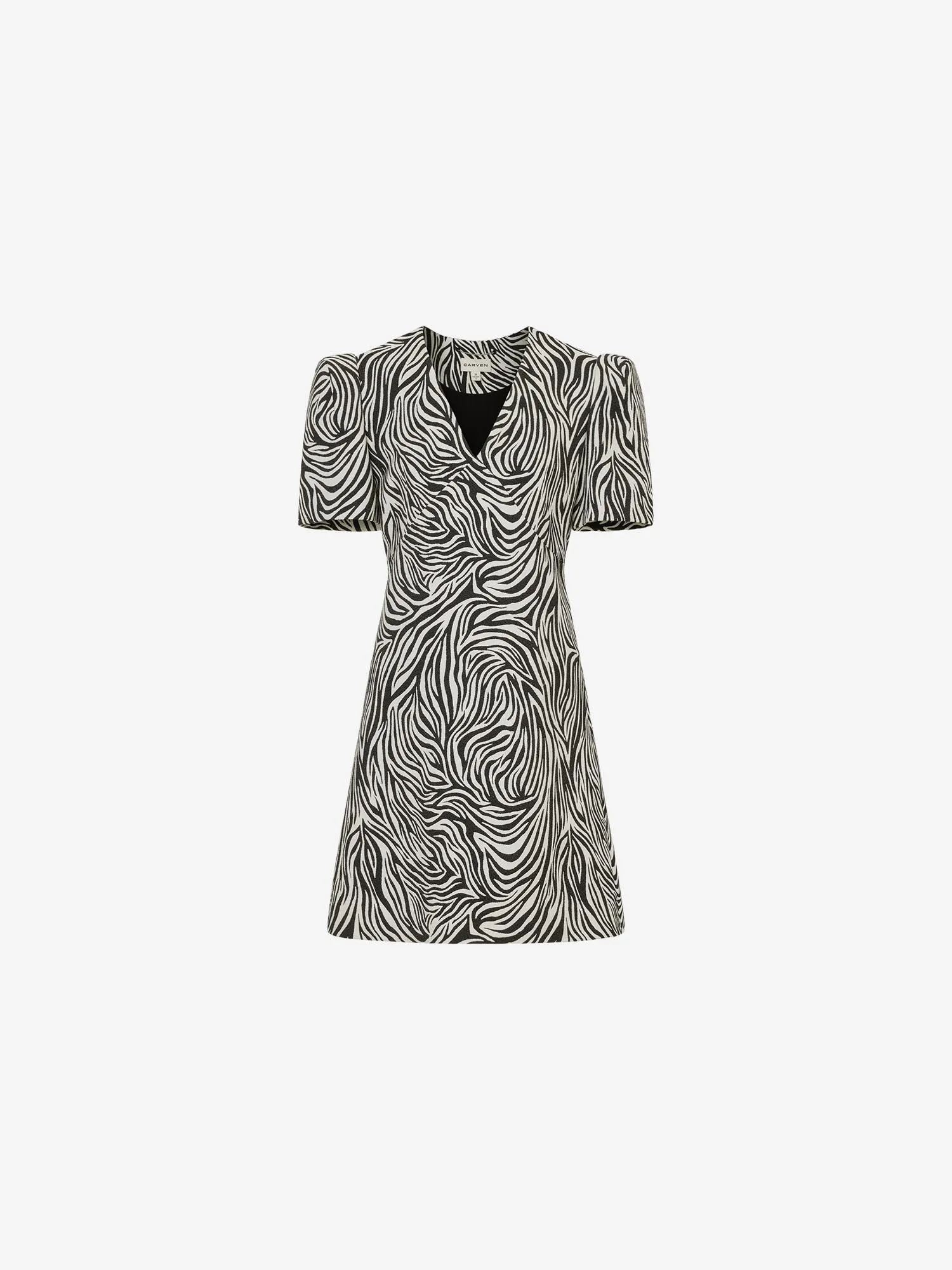 ENYO MIDI DRESS IN ZEBRA JACQUARD COTTON BLEND