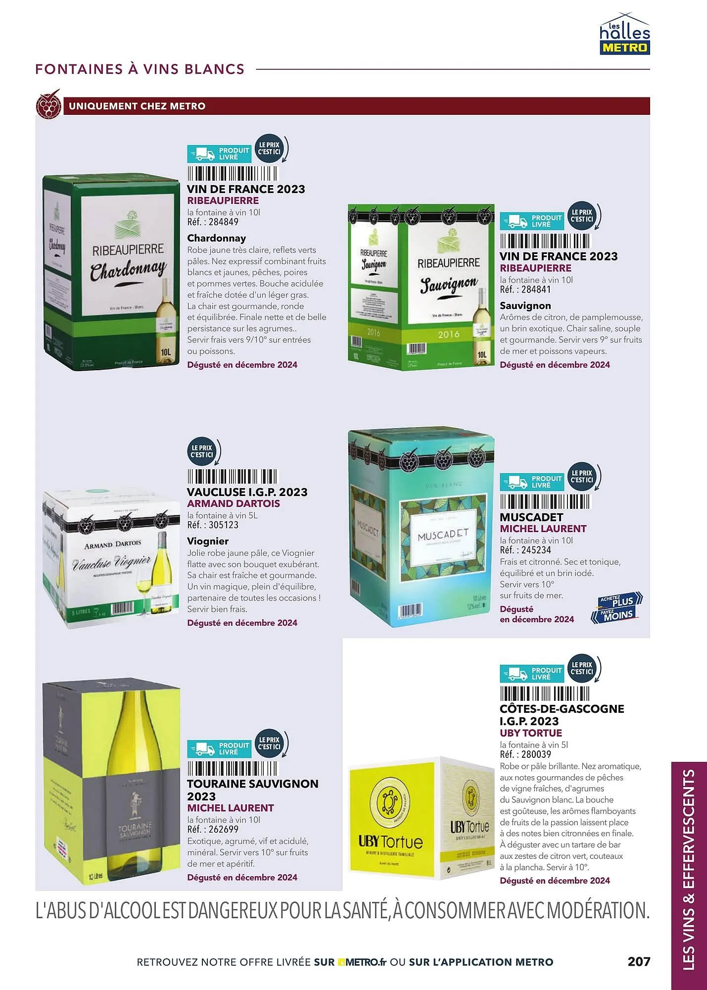 Catalogue METRO du 2 mars au 31 décembre 2025 - Catalogue page 207