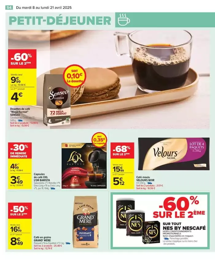 JOYEUSES PÂQUES & MEILLEURS PRIX du 8 avril au 21 avril 2025 - Catalogue page 56