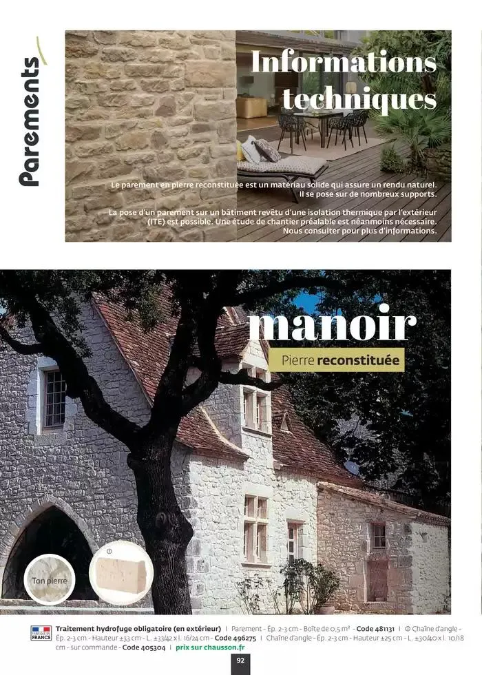 Aménagez votre extérieur SAISON 2025 du 1 janvier au 31 décembre 2025 - Catalogue page 94