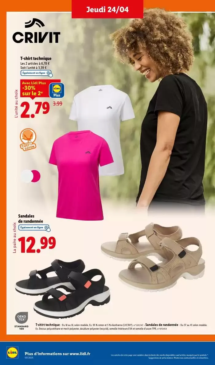 Ne manquez pas les ventes de jardinage et textile ce jeudi chez Lidl du 21 avril au 24 avril 2025 - Catalogue page 28