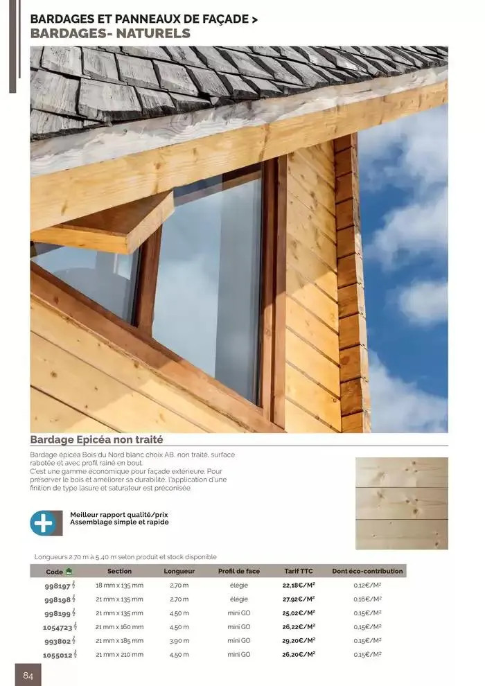 BOIS PANNEAUX 2025 2026 du 30 avril au 31 décembre 2026 - Catalogue page 84