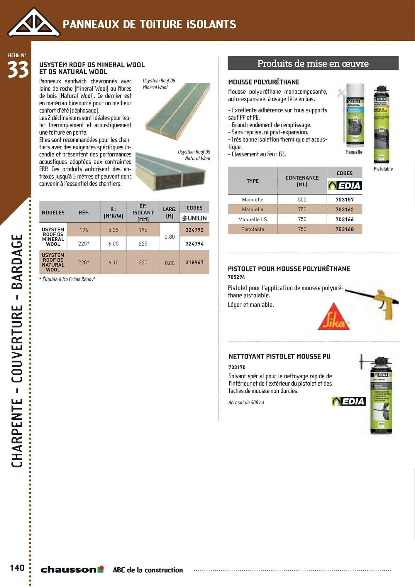 Catalogue Chausson Matériaux du 2 mai au 31 décembre 2025 - Catalogue page 142