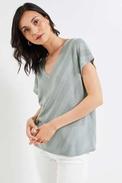 T-shirt scintillant femme