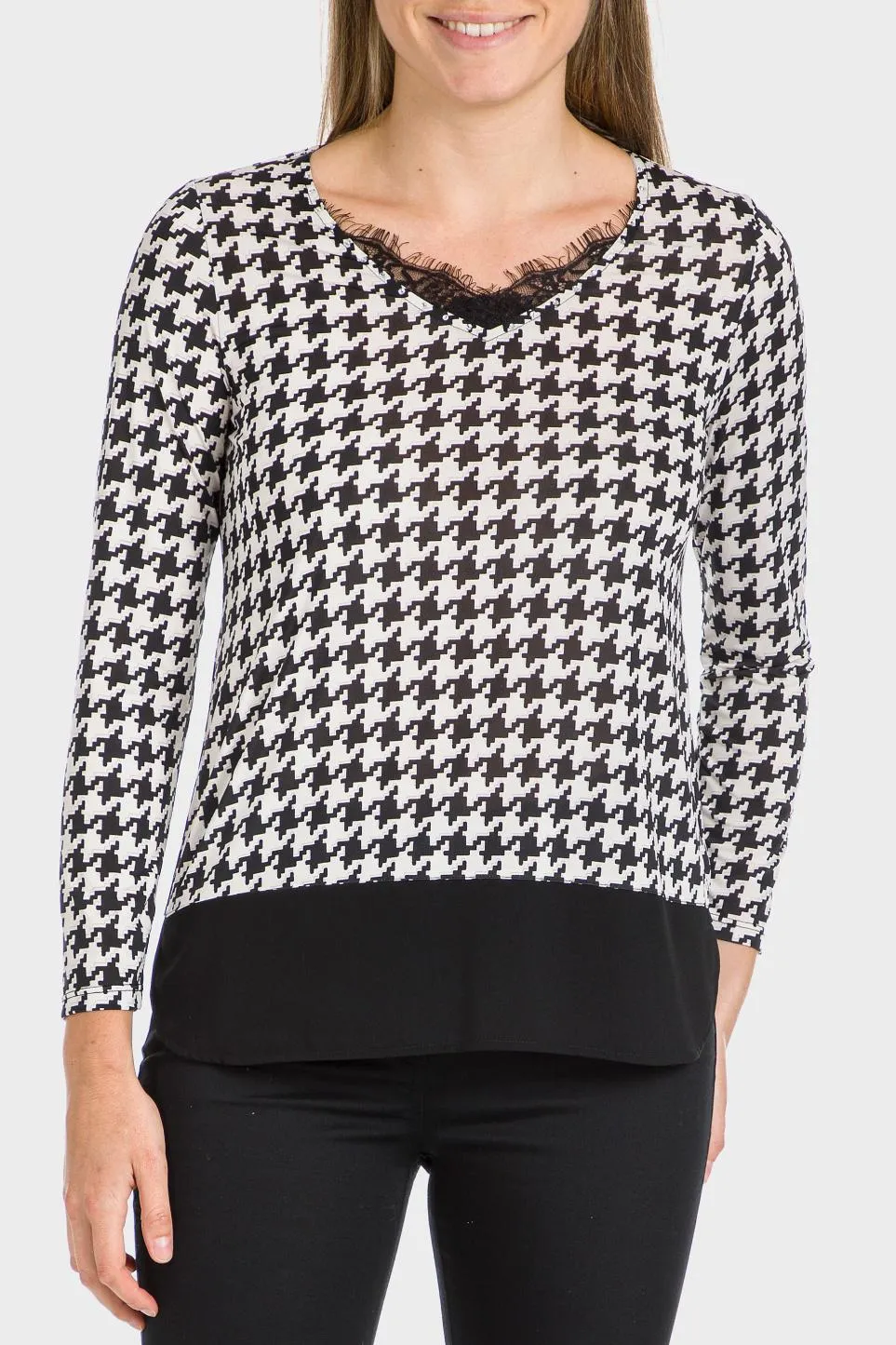 T-shirt pied-de-poule