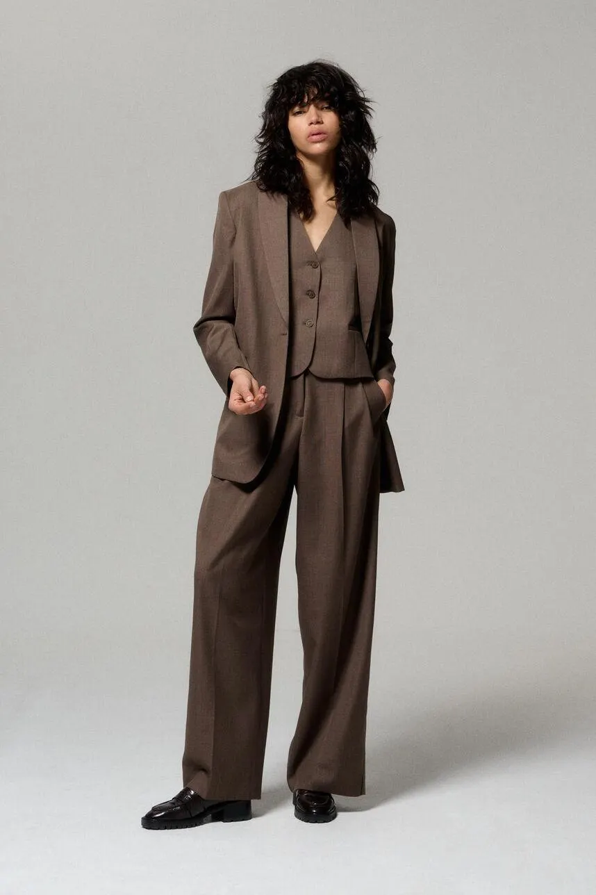 Pantalon de costume à pinces BORSALINO FILS