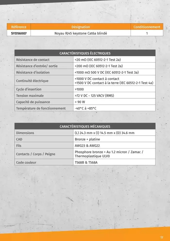 Gamme Cable Reseaux L2S 2025 du 14 janvier au 31 décembre 2025 - Catalogue page 17