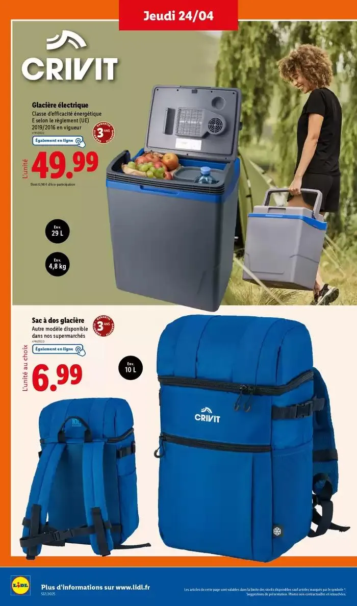 Ne manquez pas les ventes de jardinage et textile ce jeudi chez Lidl du 21 avril au 24 avril 2025 - Catalogue page 32