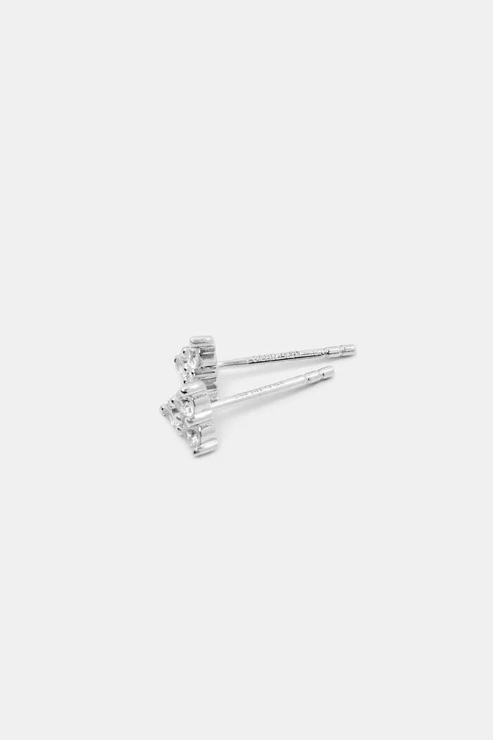 Clous d’oreilles en argent sterling sertis de pierres de zircon