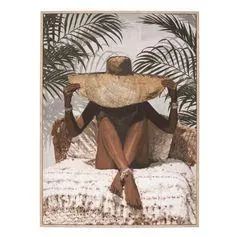 Toile imprimée encadrée ELIANE 58x78cm