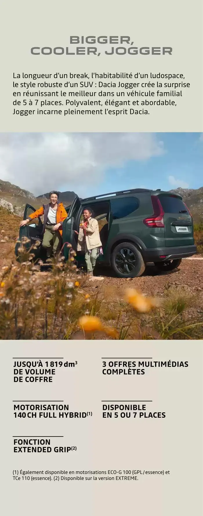 Dacia Jogger du 12 novembre au 12 novembre 2025 - Catalogue page 2