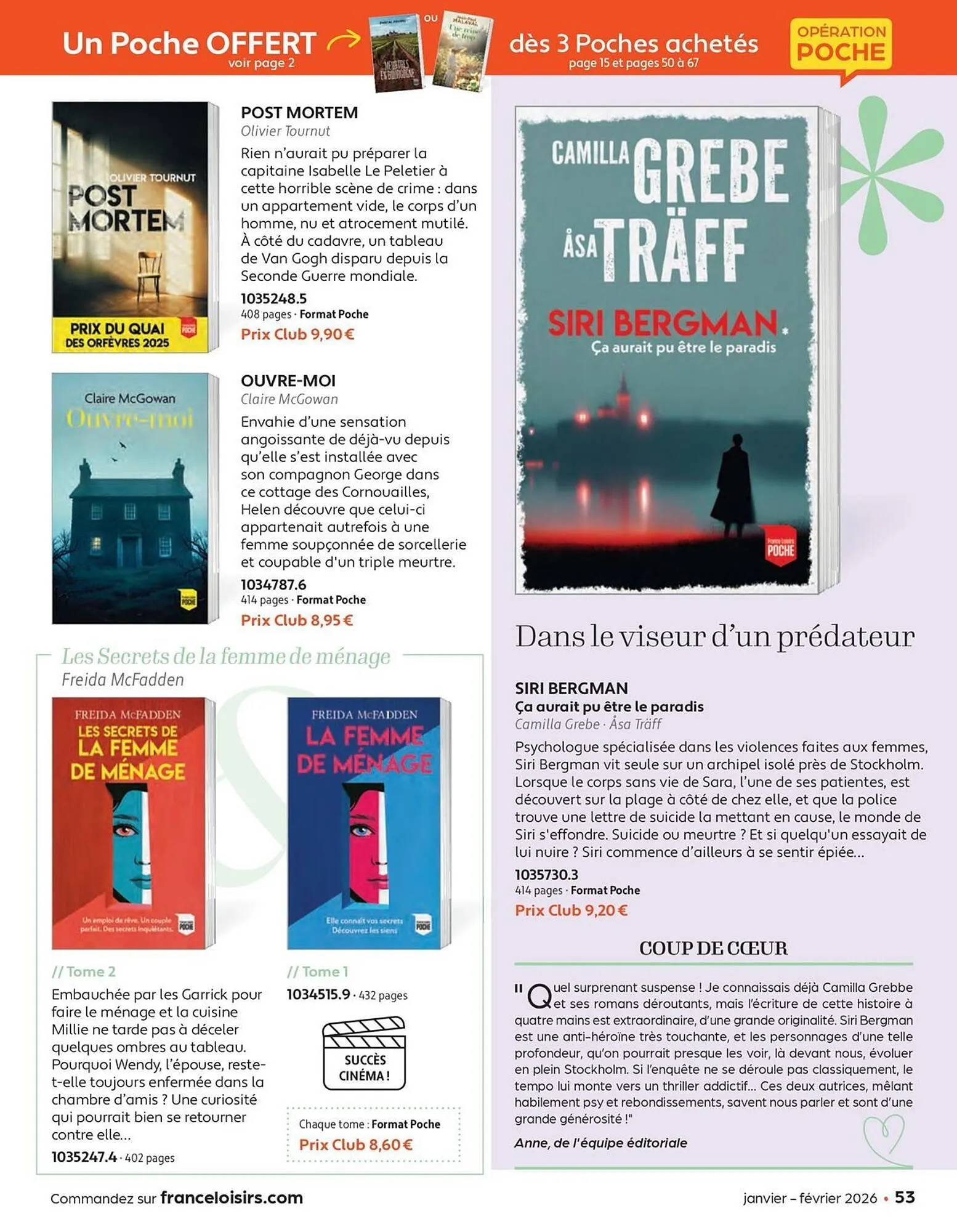 Catalogue France Loisirs du 1 janvier au 28 février 2026 - Catalogue page 53