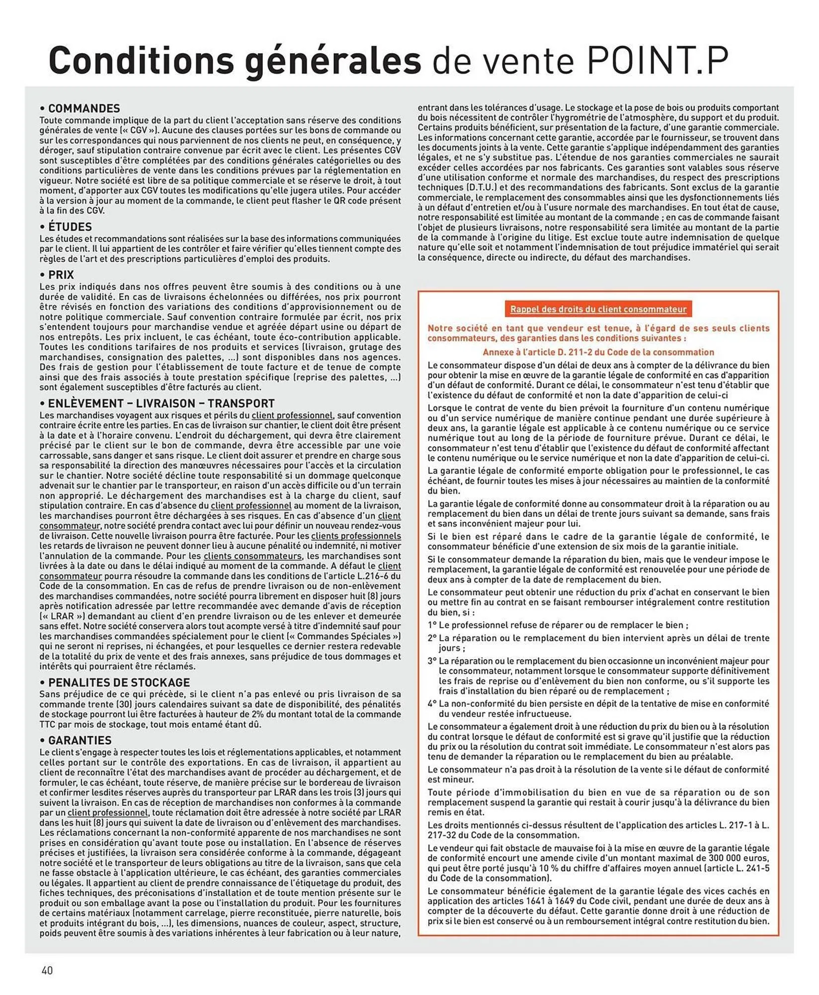 Catalogue Point P du 4 avril au 31 décembre 2025 - Catalogue page 40