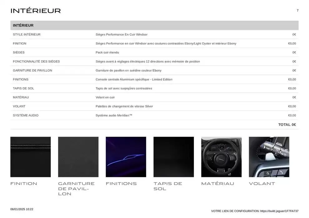 JAGUAR F-TYPE du 6 janvier au 31 décembre 2025 - Catalogue page 7