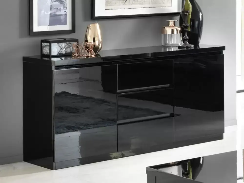 Bahut 2 portes 3 tiroirs