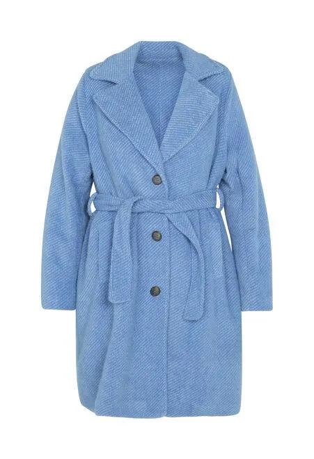 Manteau long au toucher doux