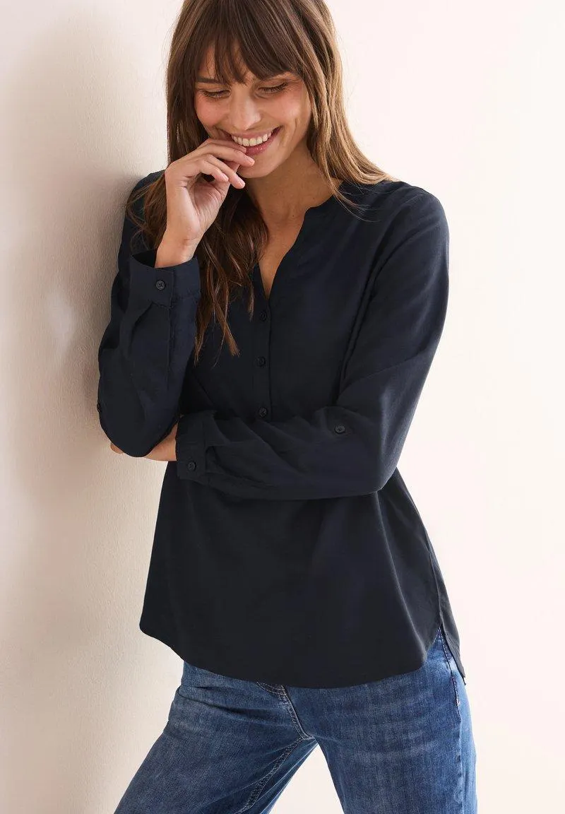 IN UNIFARBE - Blouse - blau