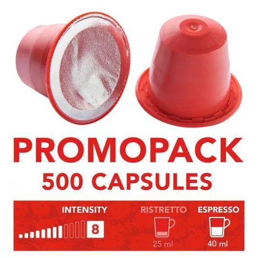 BOX FORTISSIMO 500 capsules Expresso pou rmachine Nespresso