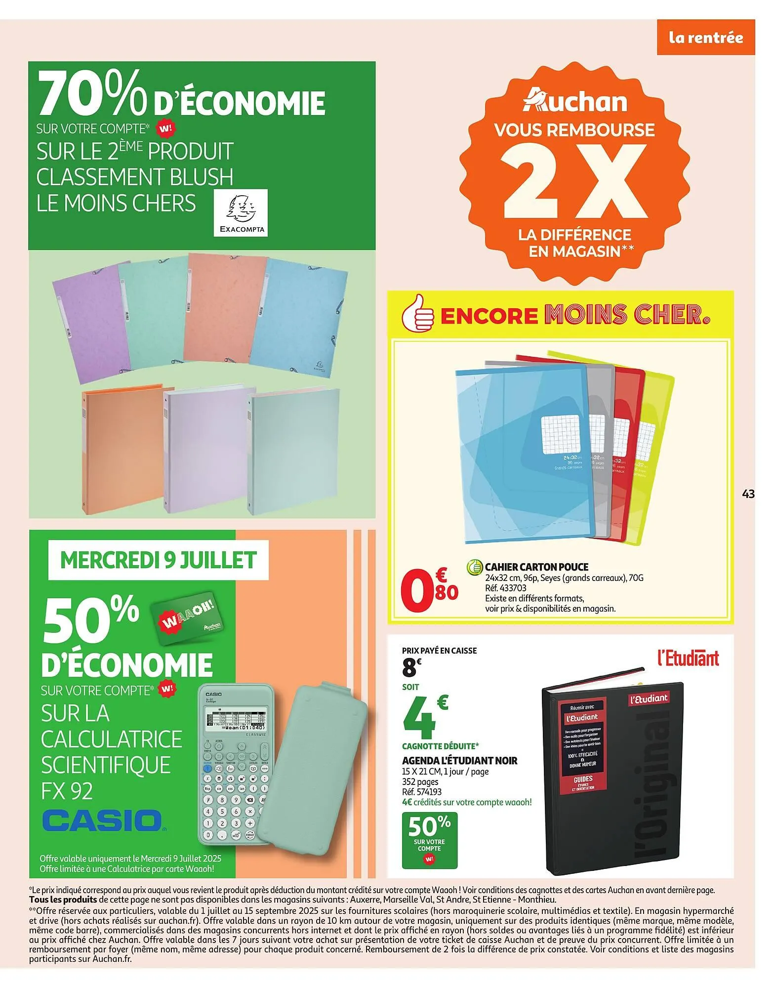 Catalogue Auchan du 8 juillet au 20 juillet 2025 - Catalogue page 43