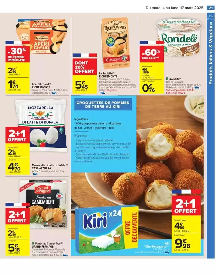 PRODUITS LAITIERS & VÉGÉTAUX du 4 mars au 17 mars 2025 - Catalogue page 23