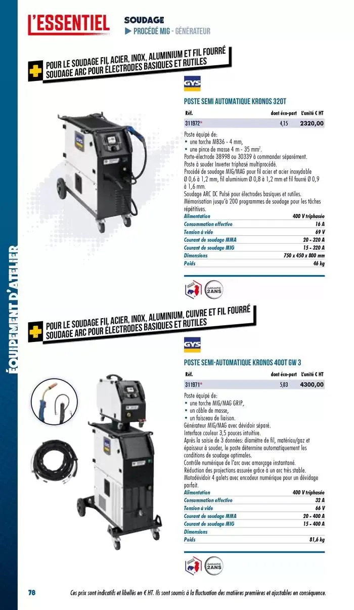 Essentiel Industrie 2025 du 3 janvier au 31 décembre 2025 - Catalogue page 80