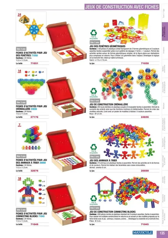 Education And Loisirs Majuscule 2025 du 5 mars au 31 décembre 2025 - Catalogue page 159