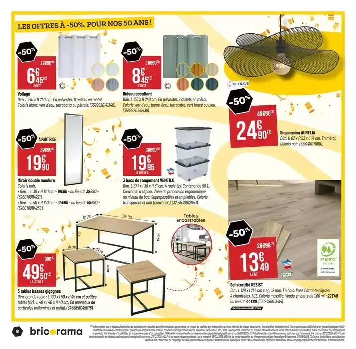 Célébrons les 50 ans Bricorama ! du 7 mai au 18 mai 2025 - Catalogue page 10