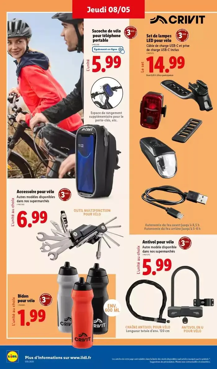 Découvrez des équipements pour vos sorties en plein air et pour embêllir votre jardin ! du 5 mai au 8 mai 2025 - Catalogue page 36