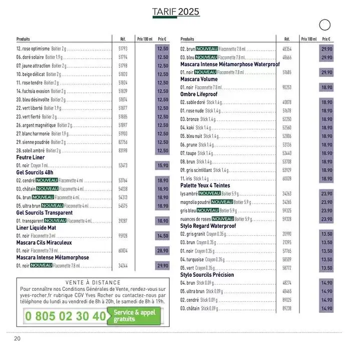 LIVRE VERT DE LA BEAUTÉ 2025 du 23 avril au 31 décembre 2025 - Catalogue page 20