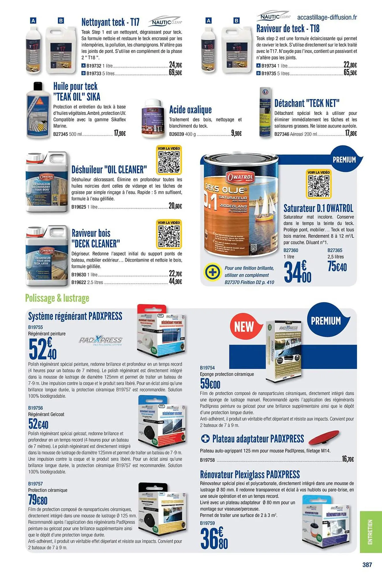 Catalogue Accastillage Diffusion du 1 mars au 31 décembre 2023 - Catalogue page 389