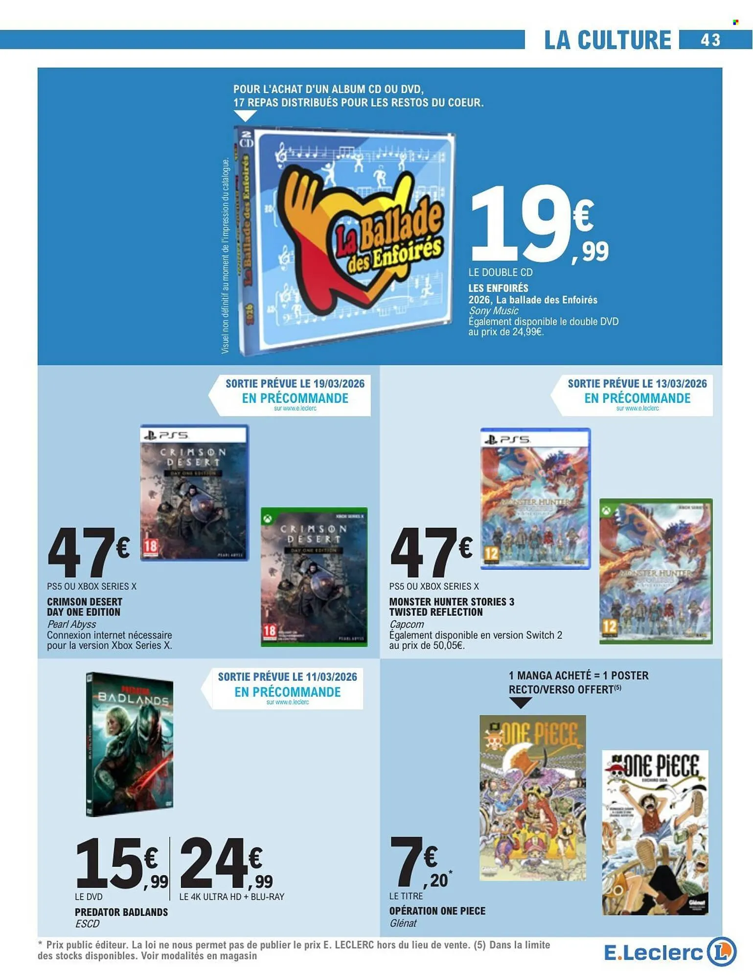 Catalogue E.Leclerc du 10 mars au 21 mars 2026 - Catalogue page 43