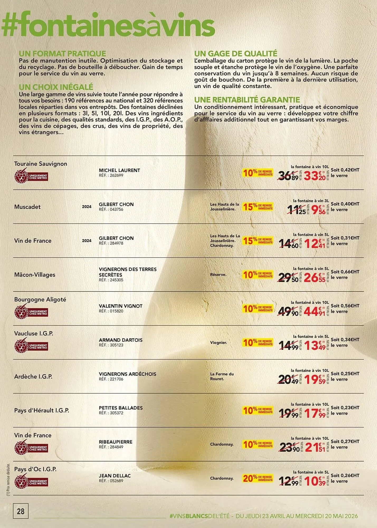Catalogue METRO du 28 avril au 20 mai 2026 - Catalogue page 28