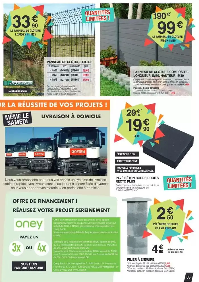 SPÉCIAL AMÉNAGEMENT EXTÉRIEUR du 7 mars au 29 mars 2025 - Catalogue page 3