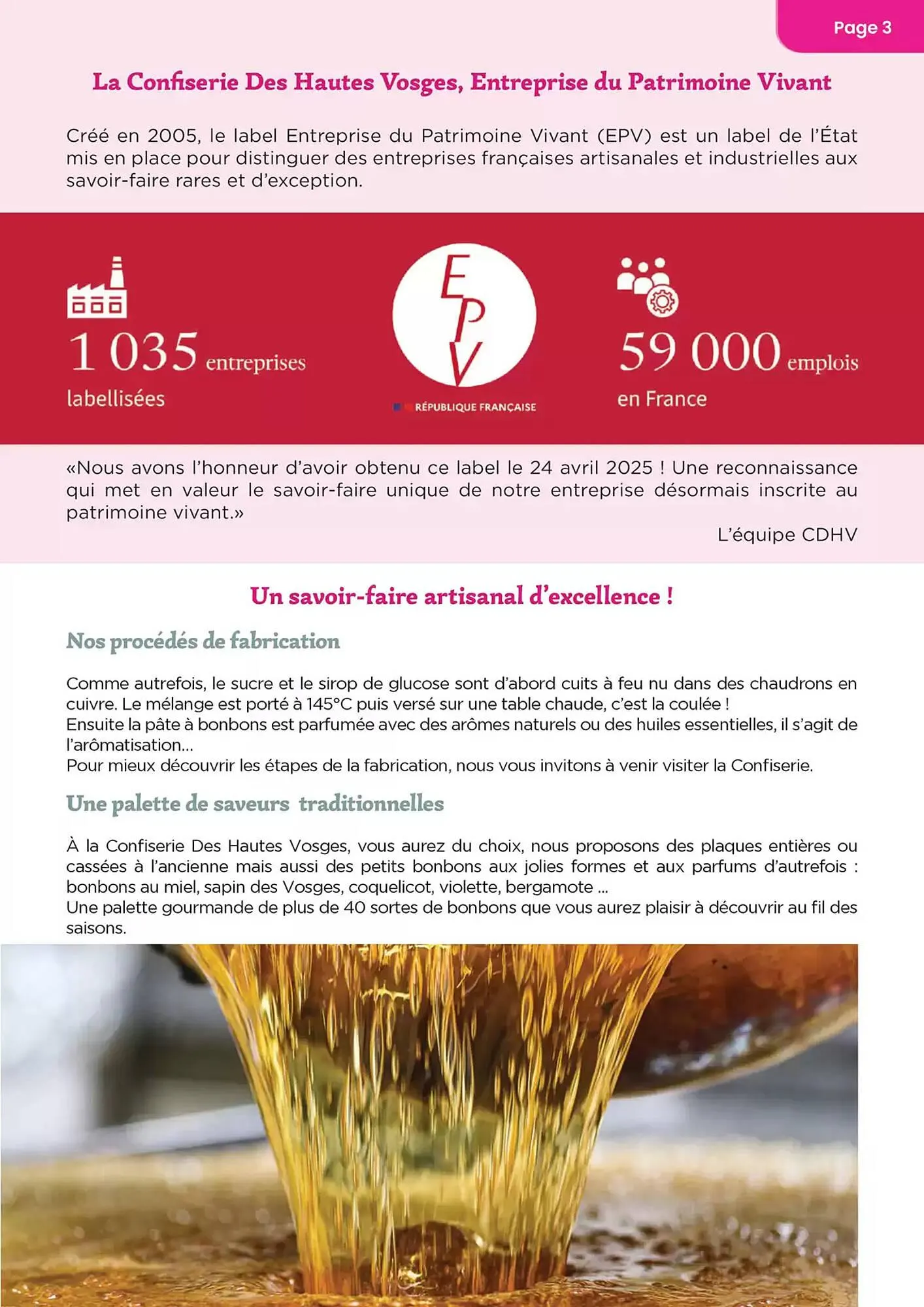 Catalogue Confiserie des Hautes Vosges du 20 mai au 31 décembre 2025 - Catalogue page 3