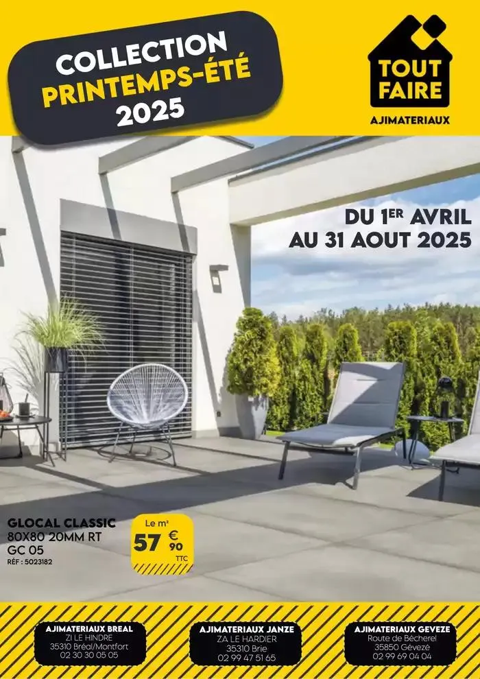 Printemps Eté 2025 du 7 avril au 31 août 2025 - Catalogue page 1