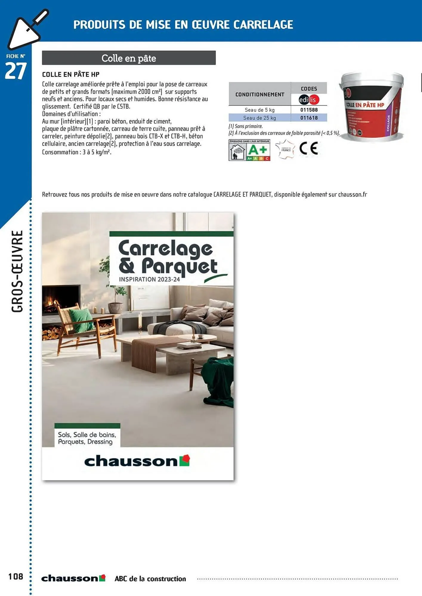 Catalogue Chausson Matériaux du 2 mai au 31 décembre 2025 - Catalogue page 110