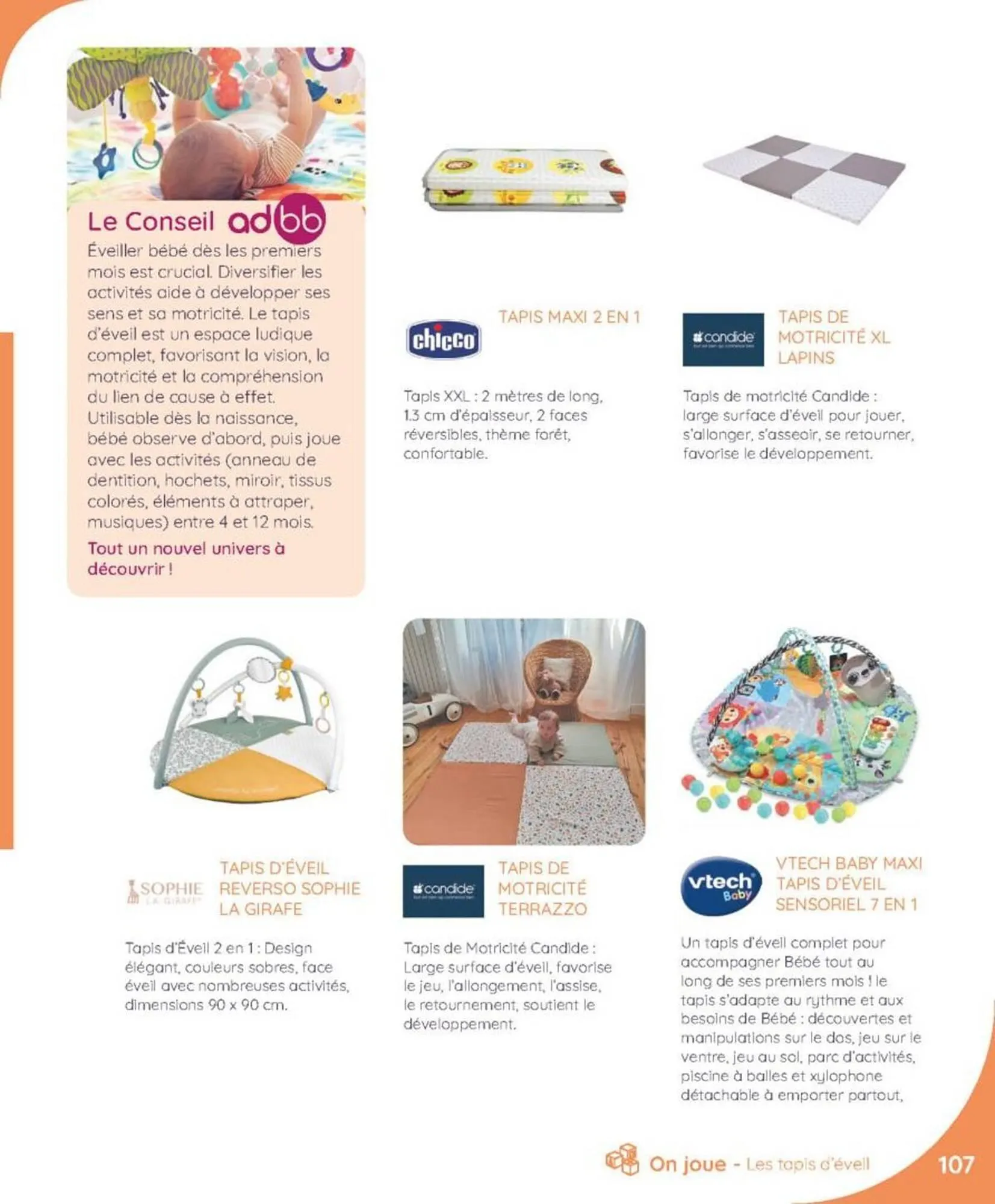 Catalogue autour de bébé du 18 juin au 1 novembre 2025 - Catalogue page 109