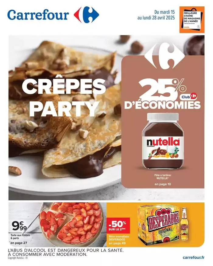 CRÊPES PARTY du 15 avril au 28 avril 2025 - Catalogue page 1