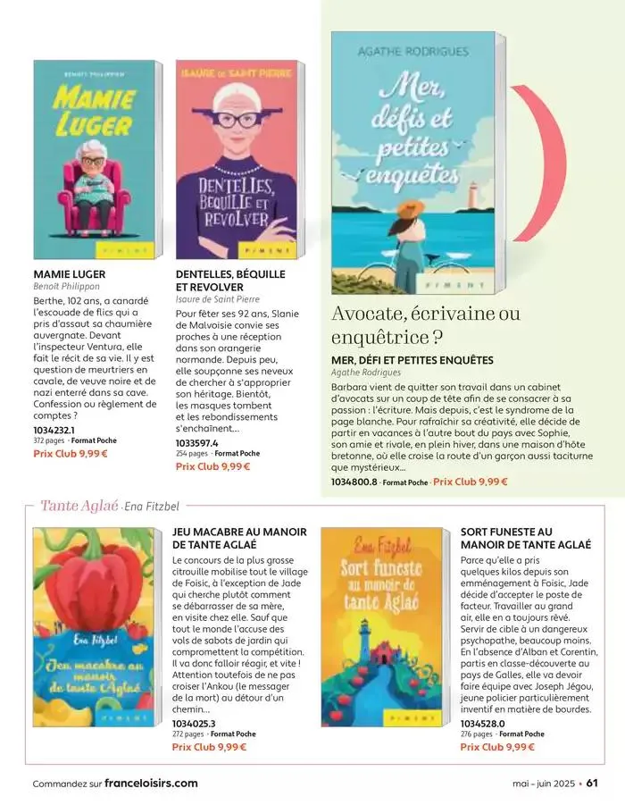 Mai - Juin 2025 du 30 avril au 30 juin 2025 - Catalogue page 61