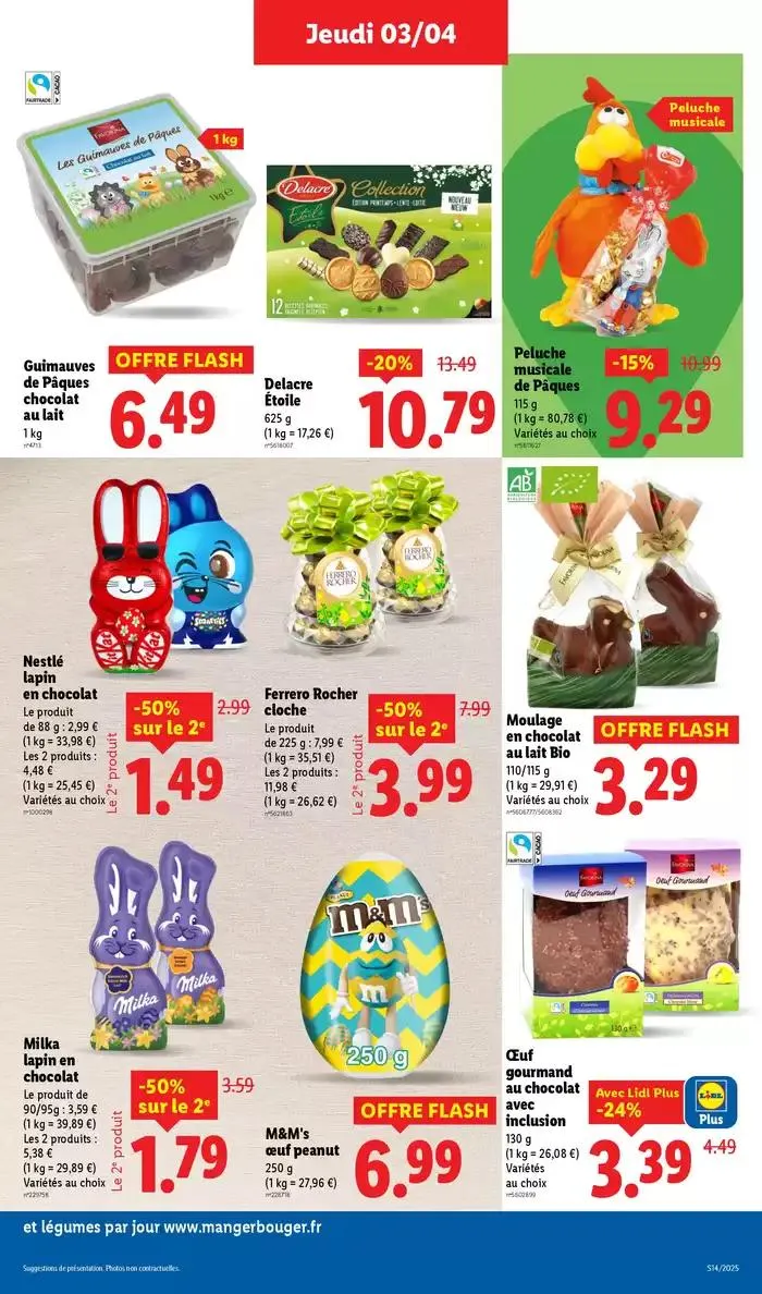 Concôctez un délicieux repas à l'occasion de Pâques avec la marque Deluxe chez Lidl ! du 3 avril au 9 avril 2025 - Catalogue page 25