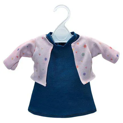 ROBE EN JEAN ET GILET - 38 CM