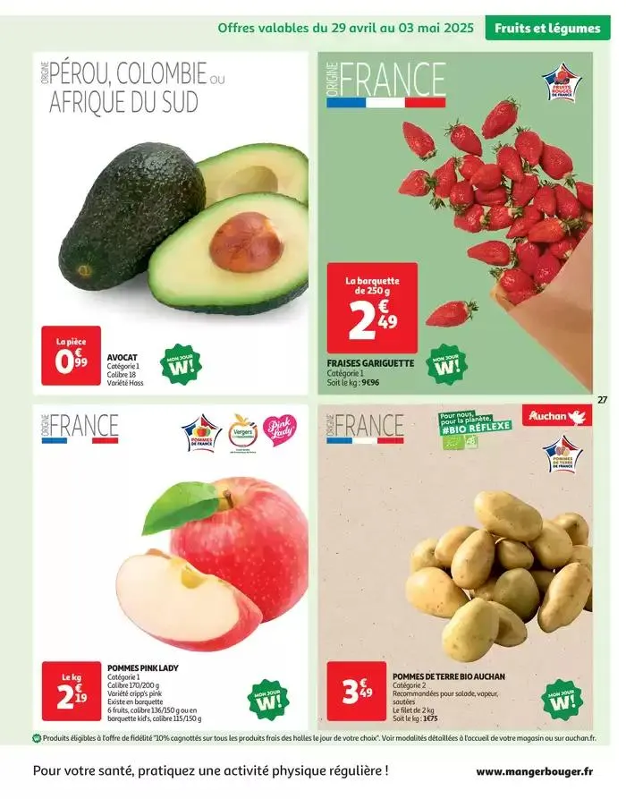 Des prix aussi bas, c'est le top du 29 avril au 11 mai 2025 - Catalogue page 27